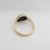 9ct yellow gold onyx set signet ring size K 1/2 London 1965