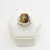 Stylish vintage tiger's eye set ring by Andrea H. Baier