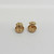 Vintage 9ct gold stud earrings Birmingham 1976