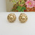 Vintage 9ct gold stud earrings Birmingham 1976