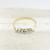 Diamond set five stone ring marked 18ct Size O