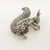 Vintage marcasite set Squirrel brooch marked 800