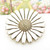 Beautiful enamelled daisy brooch by  Anton Michelsen c1940s
