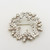 Acorns & oak leaves wreath brooch by Malcolm Gray 925