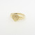 9ct gold heart design ring size N H/M 1976