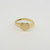 9ct gold heart design ring size N H/M 1976