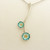 Beautiful Sheila Fleet silver & enamel flowers necklace