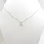 18ct white gold diamond set pendant on 9ct 18" chain