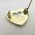 Vintage silver hand painted rose enamel heart brooch by Opro