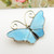 Vintage silver & aqua blue enamel butterfly brooch by David Andersen