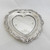 Heart shaped silver trinket dish hallmarked Birmingham 1986
