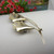 Beautiful silver & green enamel Lilies brooch by Aksel Holmsen
