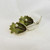 Beautiful silver & green enamel Lilies brooch by Aksel Holmsen