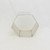 Antique silver hexagonal napkin ring hallmarked Birmingham 1922