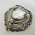 Victorian heart shaped  silver trinket dish hallmarked Birmingham 1886
