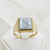 9ct gold Haematite Centurion intaglio ring size U