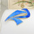 Stylish vintage silver & blue enamel brooch by Ivar Holth