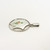 Antique silver and enamel rose pendant by Charles Horner
