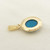 9ct gold turquoise pendant