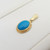 9ct gold turquoise pendant