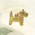 Vintage Scottie dog charm / pendant marked 9ct