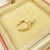 9ct gold horsehoe pendant / charm hallmarked Chester 1948