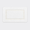 White microfiber bath rug