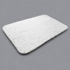 Oxford Spa Bath Rug in white with gray background.