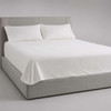 Martex Basketweave top sheet on a king size bed.