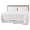 A Palmetto white king size quilted coverlet set.