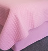 Pink Quilted Bed Skirt