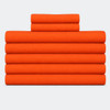 Institutional sheets stacked in orange color