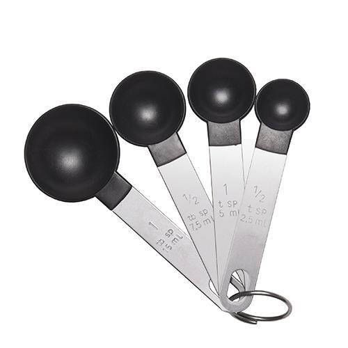4 Piece Measuring Spoon Set in Silver