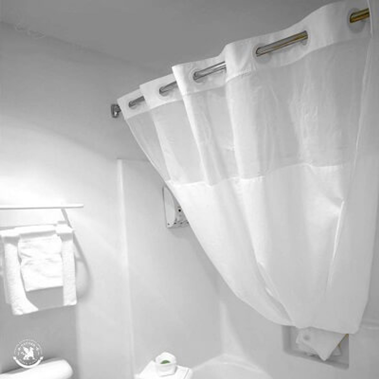 Oxford Hook Free Shower Curtains, Liner