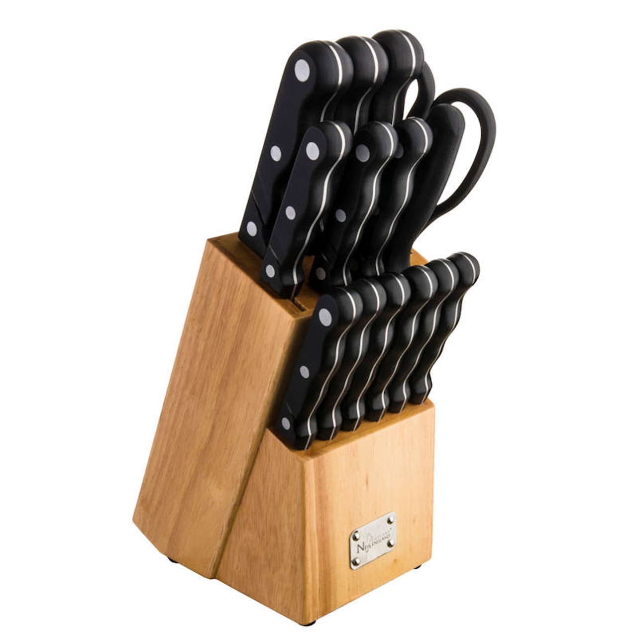 Premium 15 piece Knife Block Sets with Shears - High Carbon
