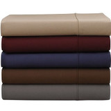 Martex Colors bed sheets in a stack.
