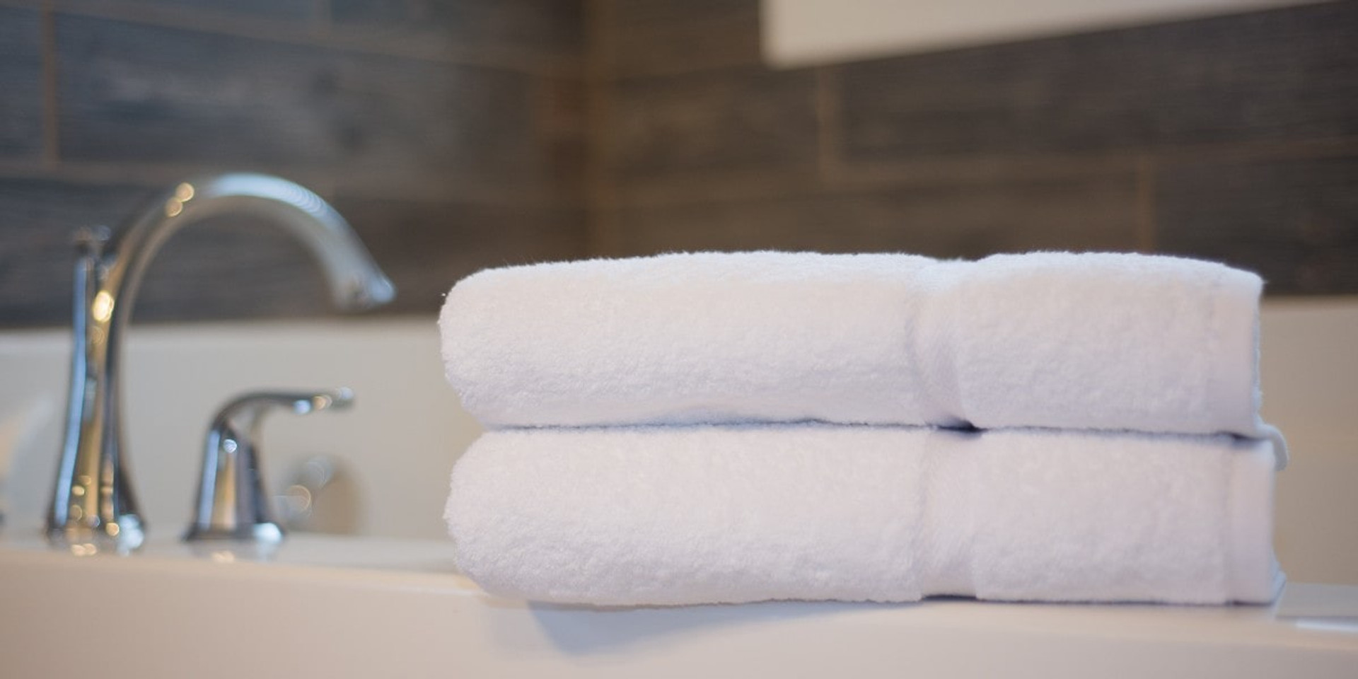 Soft White Bath Towels