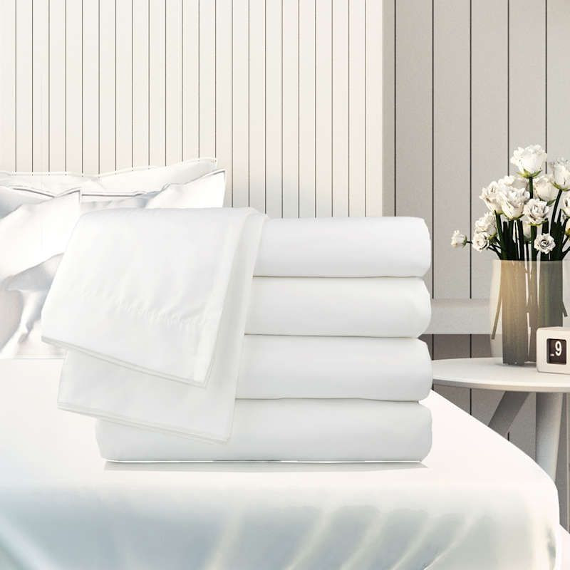Oxford Cotton Flat Sheets Free Shipping