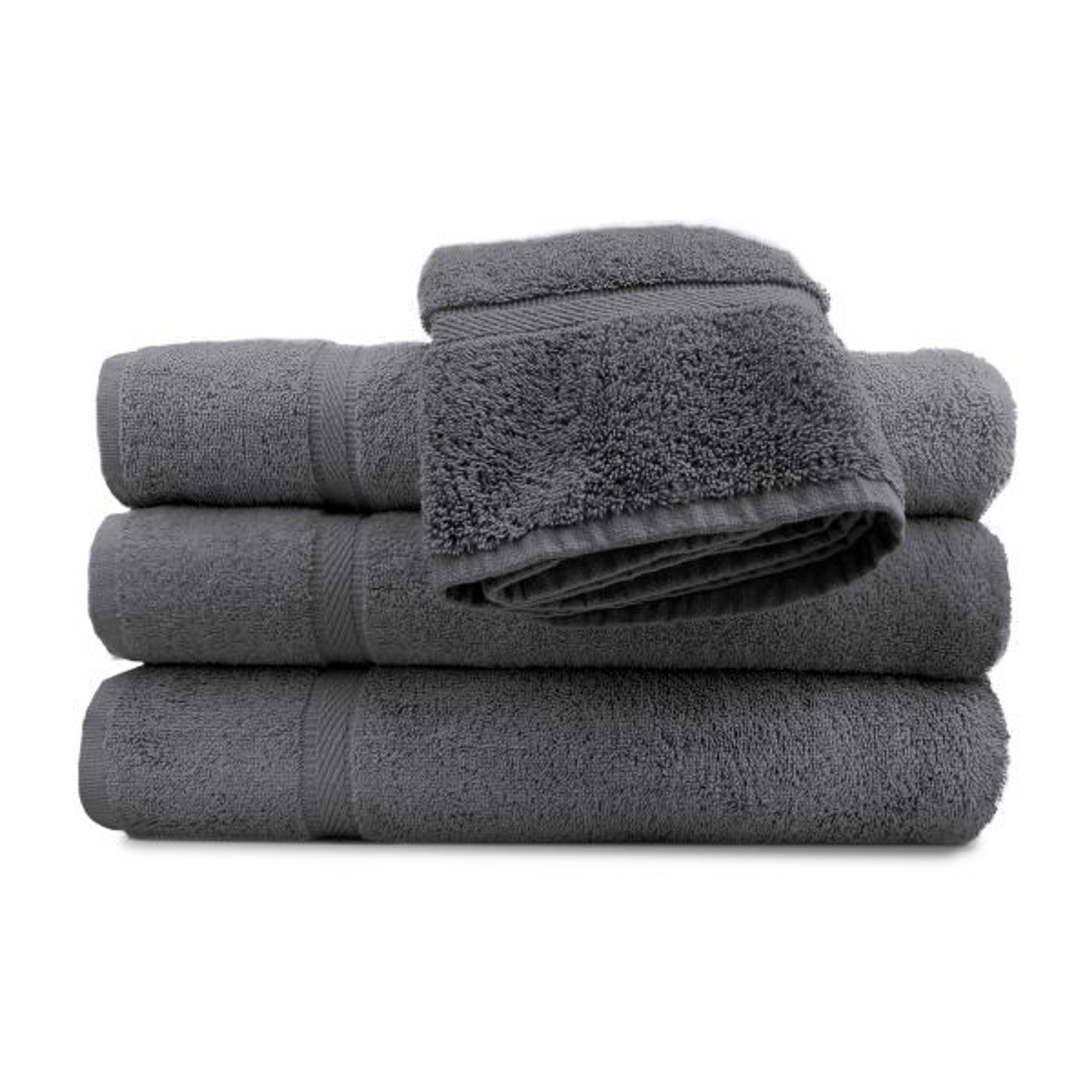 Charcoal Gray Towels / Oxford Imperiale Color Collection