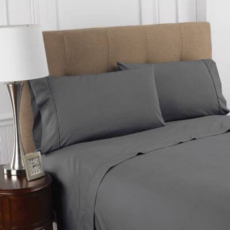 Martex Colors Gray bed sheets.