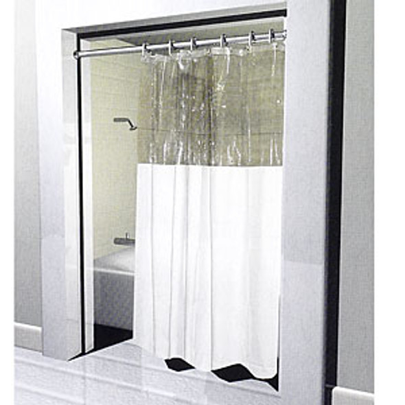 Standard Window Shower Curtains - Heavy 10 Gauge Vinyl - 72x72