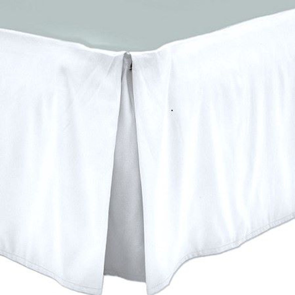 Palmetto White Cal King Bed Skirts