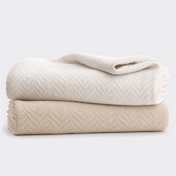 Grand Patrician Cotton Blanket stacked