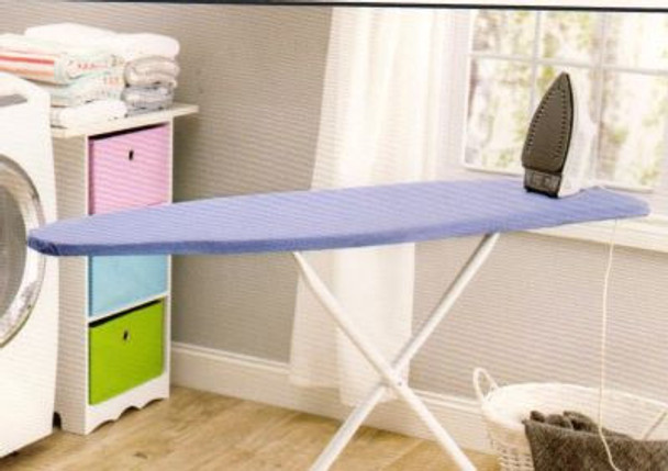 Blue T-Leg ironing board.