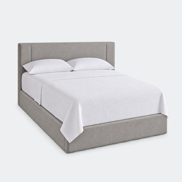 Martex Utica top sheet on a simple bed.
