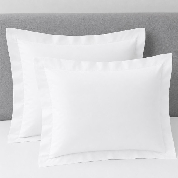 Martex Millennium Solid White Pillow Shams