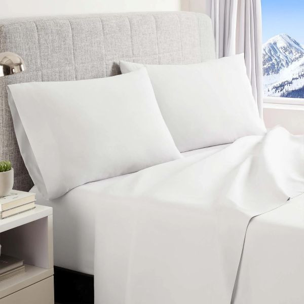 White Martex Ultra Suites sheets on a bed