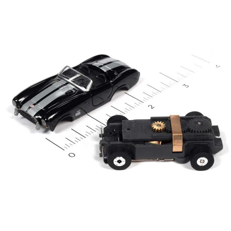 Auto World 1965 Shelby Cobra 427 S/C Roadster Black Thunderjet HO