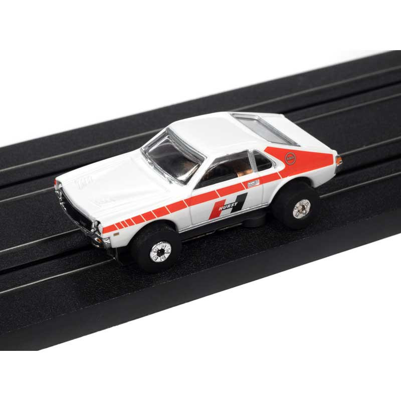 '69 AMC AMX☆Hurst☆AFX/TYCO/TOMY/HOスロットカー Auto World 1969 AMC AMX White/Red Hurst Thunderjet HO Slot Car