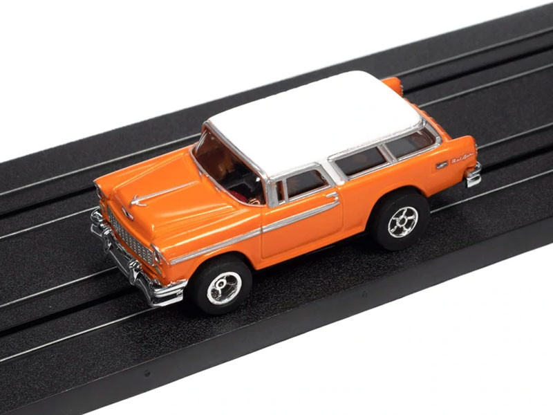 Auto World 1955 Chevrolet Nomad (Orange) X-Traction Flamethrowers